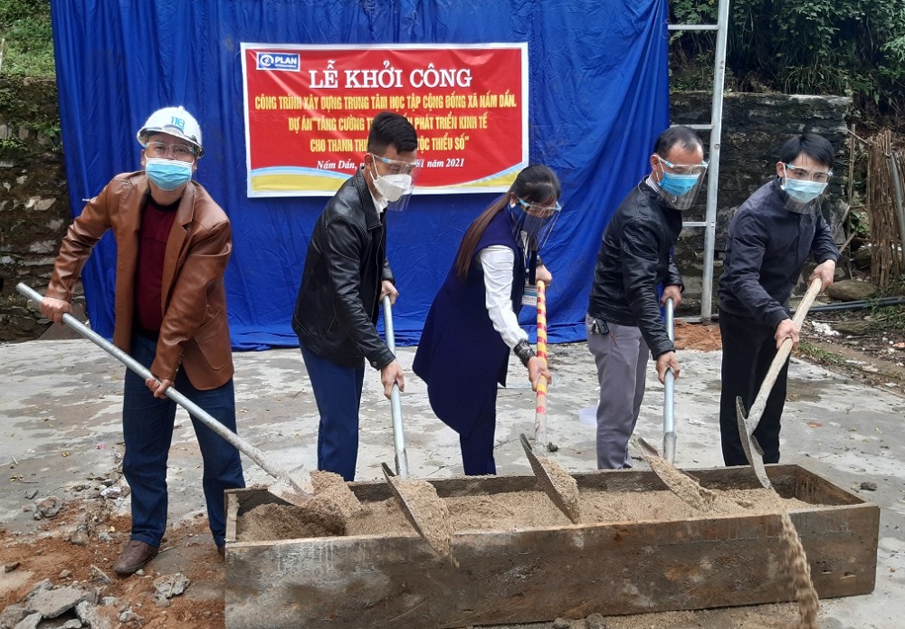 Khởi công xây dựng Trung tâm học tập cộng đồng xã Nấm Dẩn