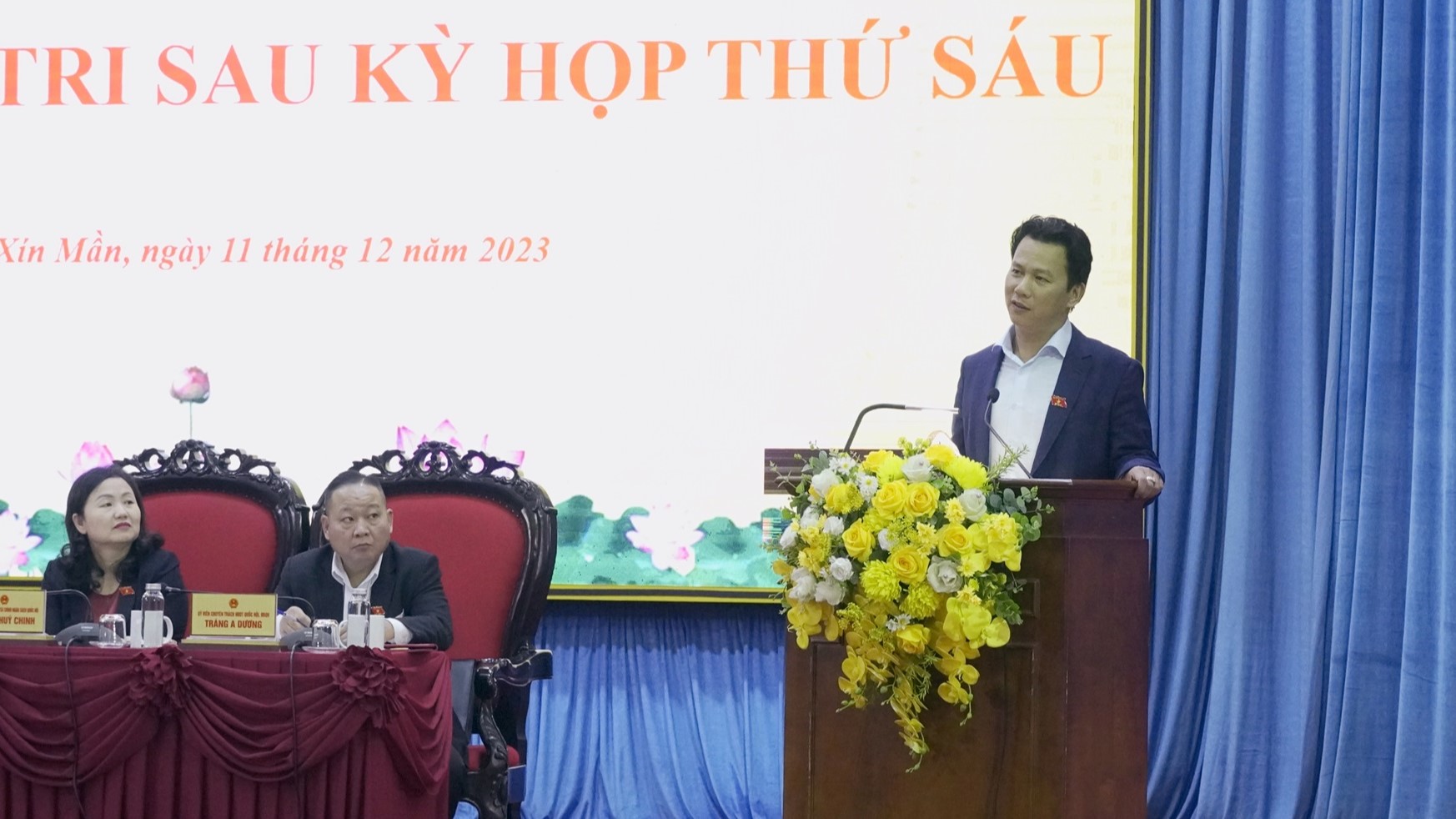 Đoàn Đại biểu Quốc hội khóa XV tỉnh Hà Giang tiếp xúc cử tri tại huyện Xín Mần