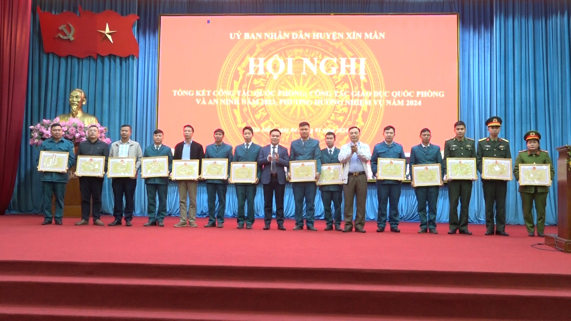 Huyện Xín Mần hội nghị tổng kết công tác Quốc phòng, giáo dục Quốc phòng và an ninh năm 2023