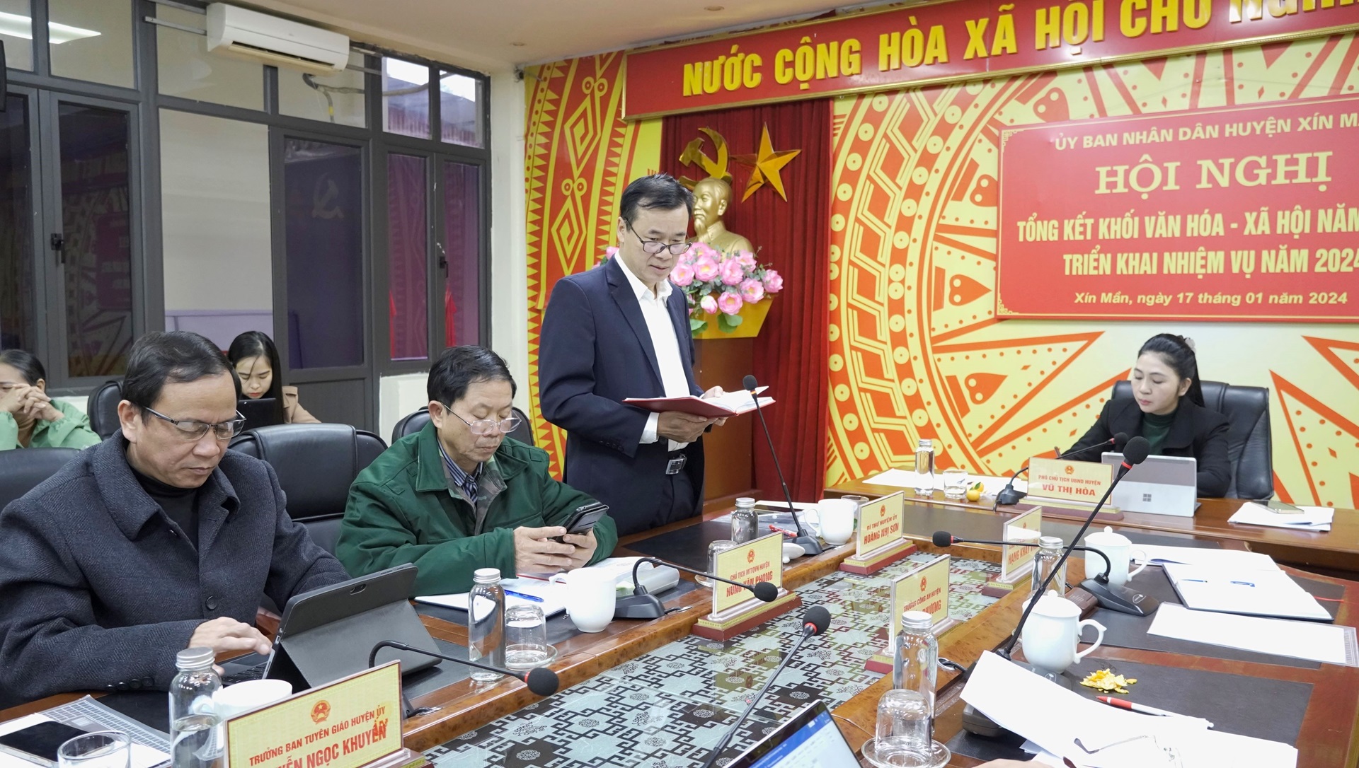 Huyện Xín Mần triển khai nhiệm vụ Văn hoá – xã hội năm 2024