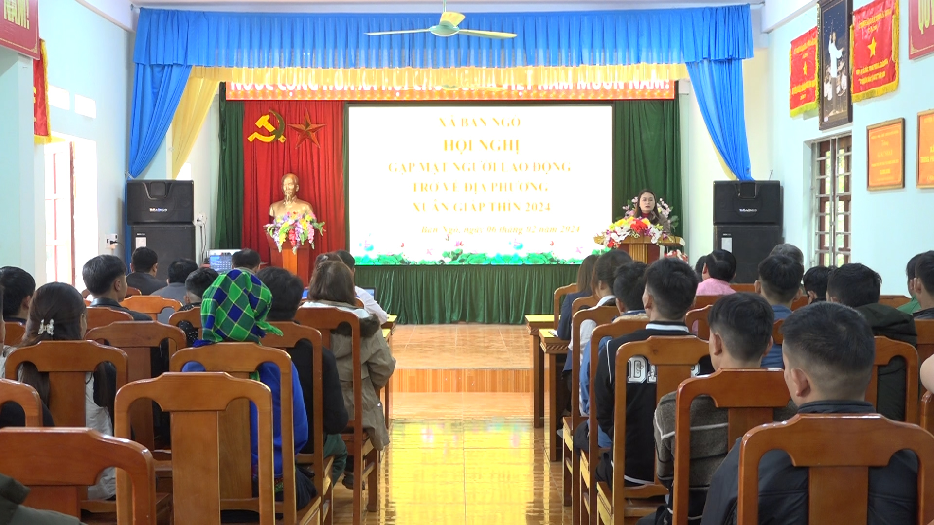 Xã Bản Ngò tổ chức Hội nghị gặp mặt các lao động trở về địa phương trong dịp Tết Nguyên đán 2024