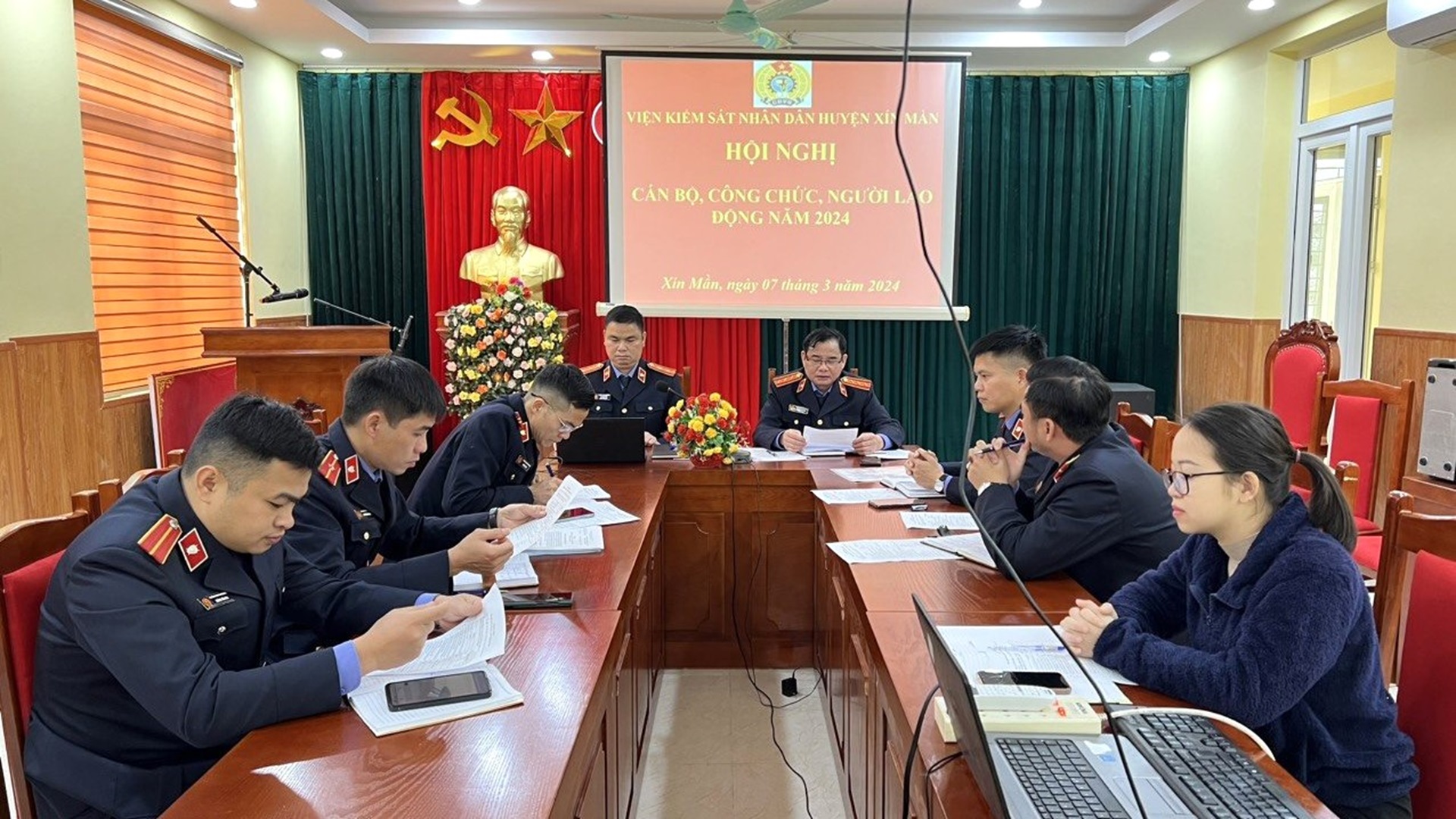 Công đoàn Viện kiểm sát nhân dân huyện Xín Mần tổ chức hội nghị cán bộ, công chức, người lao động năm 2024
