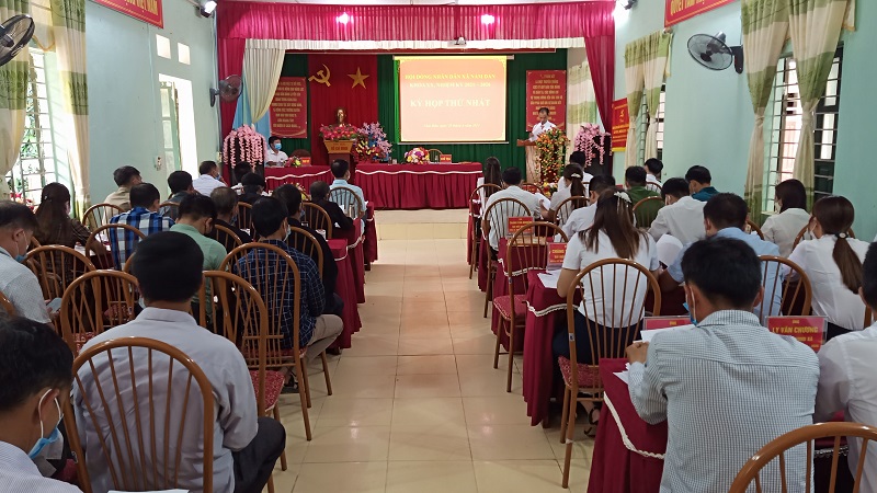 Kỳ họp thứ nhất HĐND xã Nấm Dẩn nhiệm kỳ 2021-2026