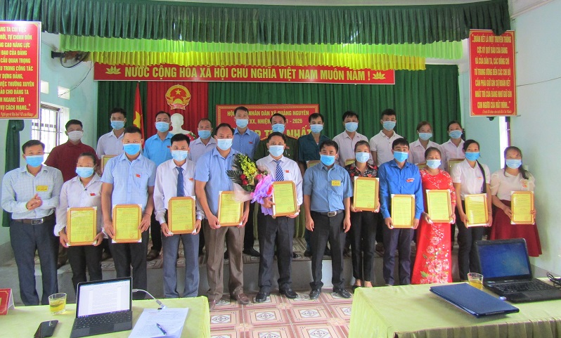 HĐND xã Quảng Nguyên tổ chức Kỳ họp thứ I nhiệm kỳ 2021 – 2026