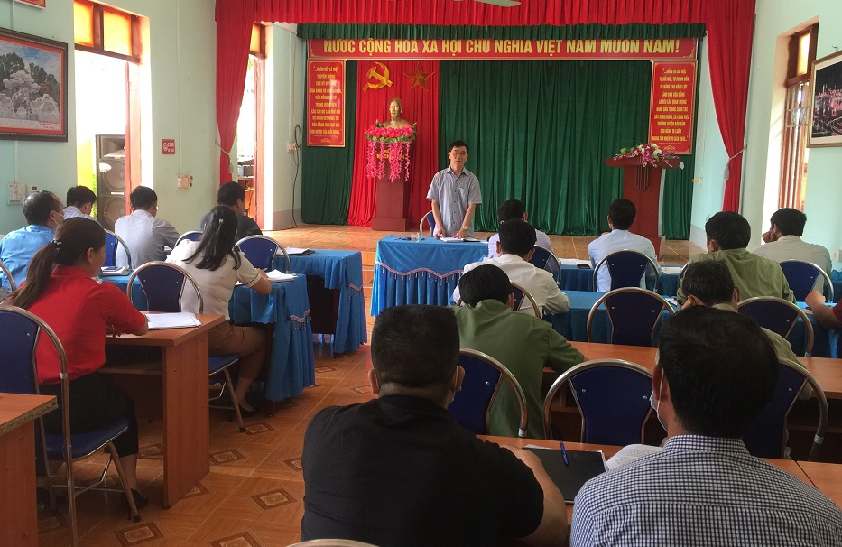 Đồng chí Phó bí thư TTr huyện ủy Xín Mần Kiểm tra công tác xây dựng Đảng và phát triển kinh tế xã hội tại xã Nàn Ma