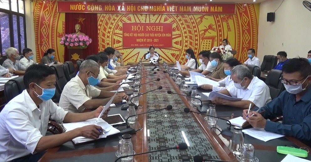 Hội người cao tuổi huyện Xín Mần tổ chức Hội nghị tổng kết công tác Hội, nhiệm kỳ 2016 - 2021