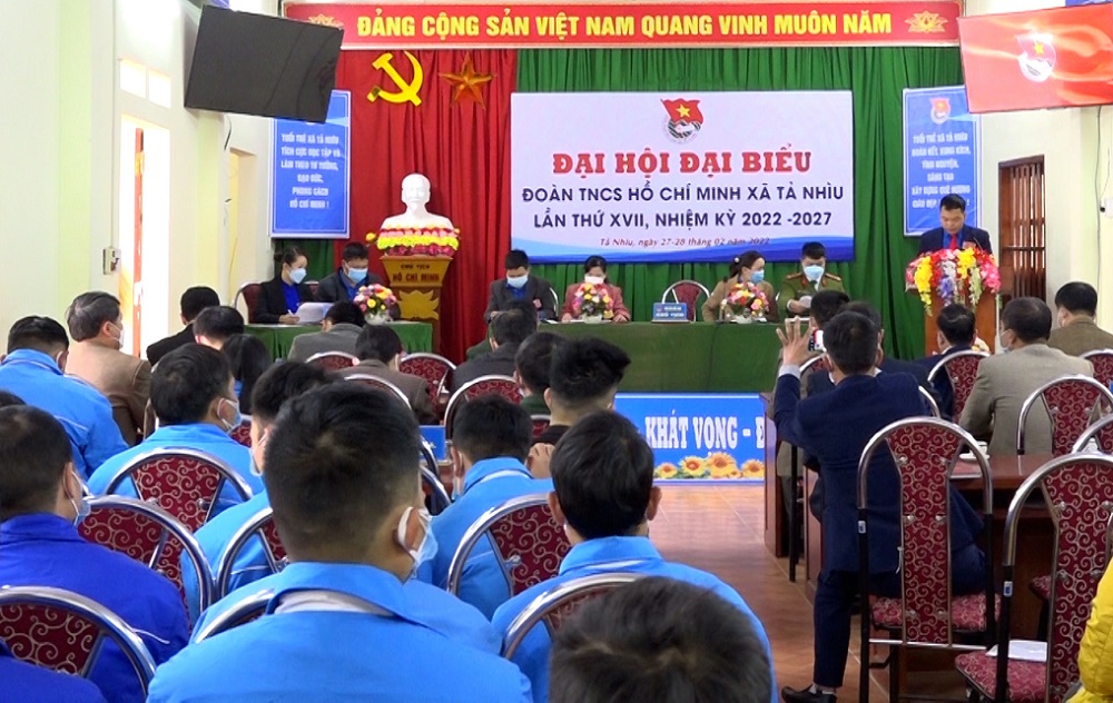 Đại hội đại biểu Đoàn thanh niên xã Tả Nhìu lần thứ XVII, nhiệm kỳ 2022 - 2027