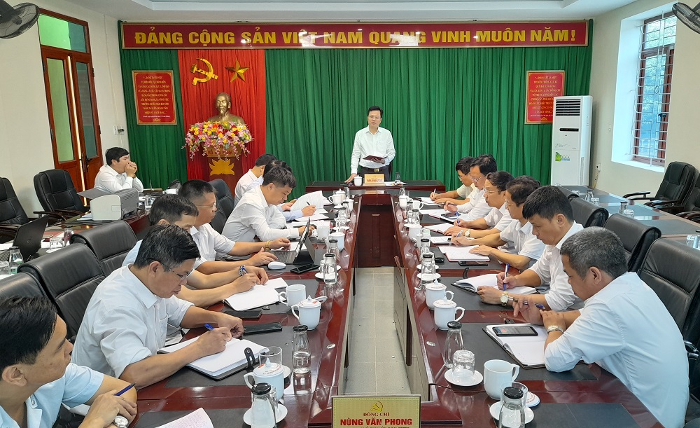 Chủ nhiệm UBKT tỉnh ủy Trần Quang Minh Làm việc tại huyện Xín Mần