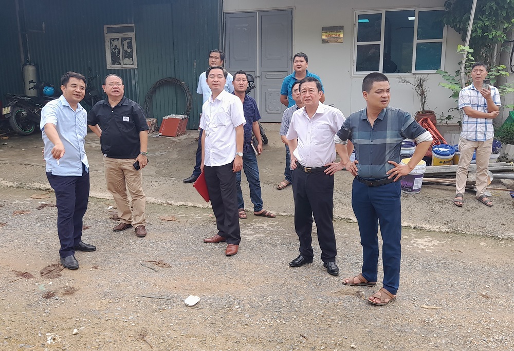 Sở giao thông vận tải Hà Giang khảo sát sạt trượt tại địa bàn huyện Xín Mần