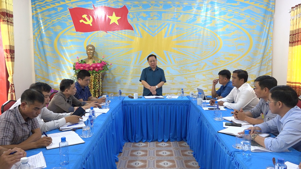 Xín Mần - Chủ tịch UBND huyện làm việc tại Thị trấn Cốc Pài