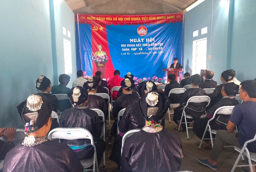 Các thôn bản, tổ dân phố trên địa bàn huyện Xín Mần tưng bừng tổ chức ngày hội đại đoàn kết toàn dân tộc