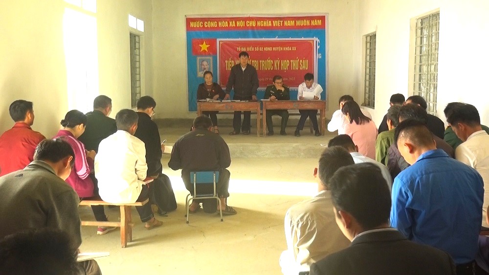 Tổ đại biểu số 2 - HĐND huyện tiếp xúc cử tri tại xã Pà Vầy Sủ