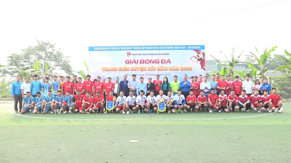 Sôi động Giải Bóng đá Thanh niên huyện Xín Mần năm 2023