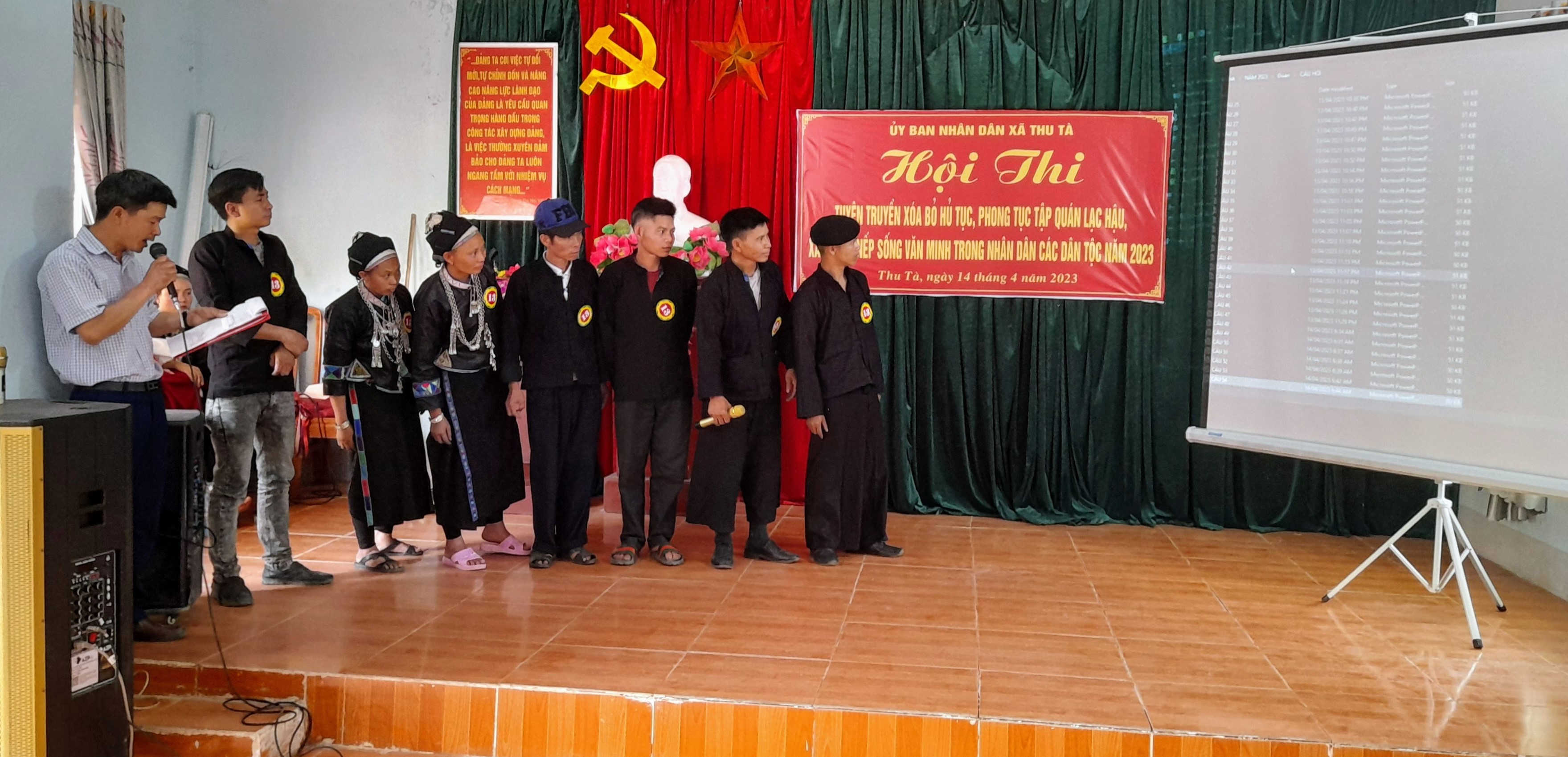 Xã Thu Tà tổ chức Hội Thi tuyên truyền xoá bỏ hủ tục, Tập quán lạc hậu