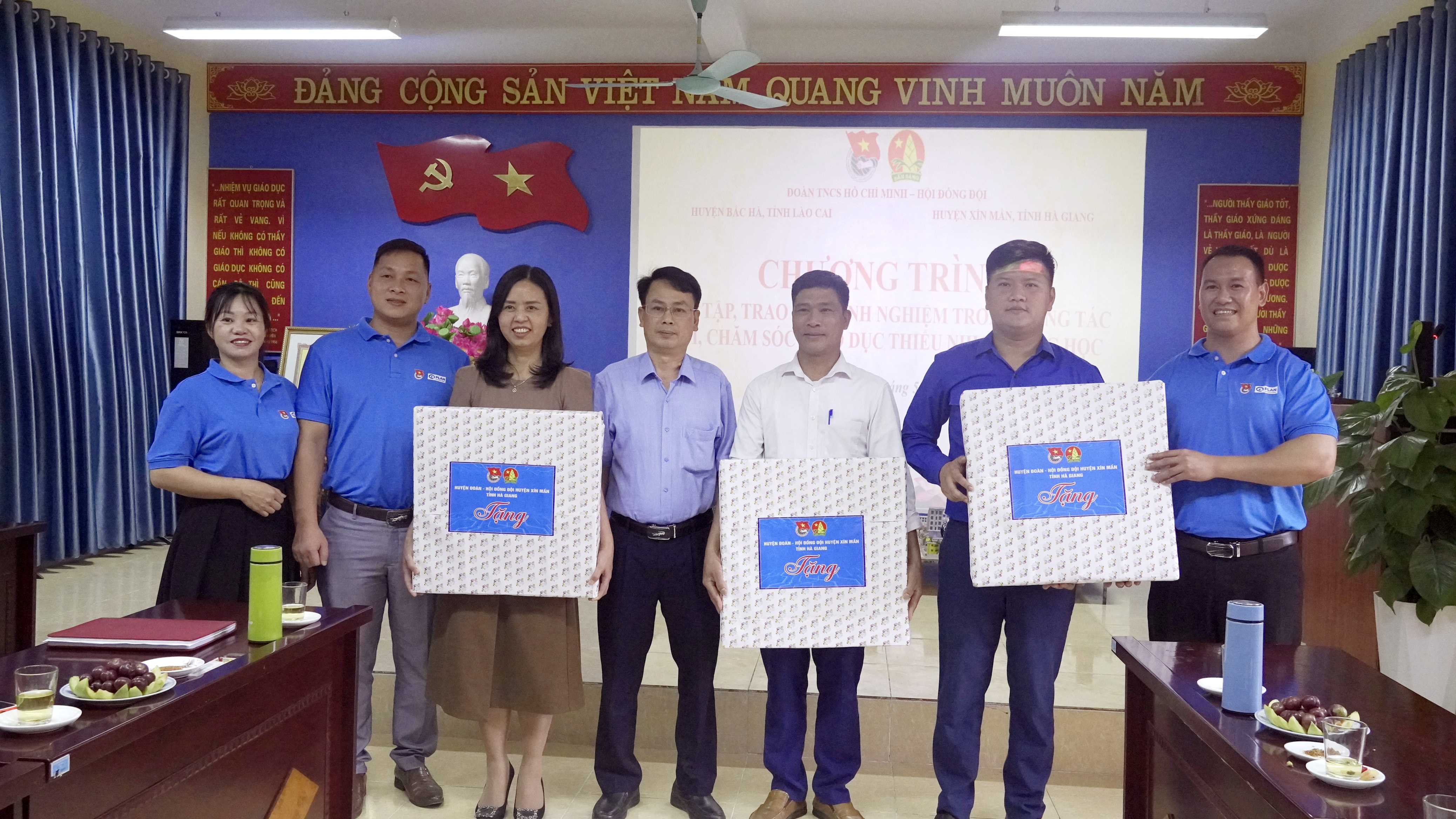 Huyện Đoàn Xín Mần giao lưu, thăm quan, học tập kinh nghiệm tại huyện Bắc Hà, tỉnh Lào Cai