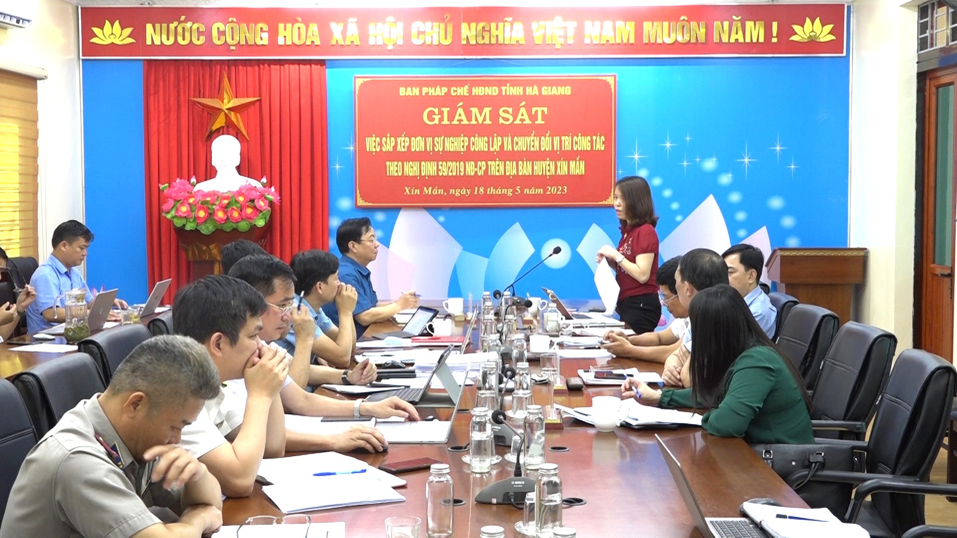 Ban pháp chế HĐND tỉnh giám sát tại huyện Xín Mần