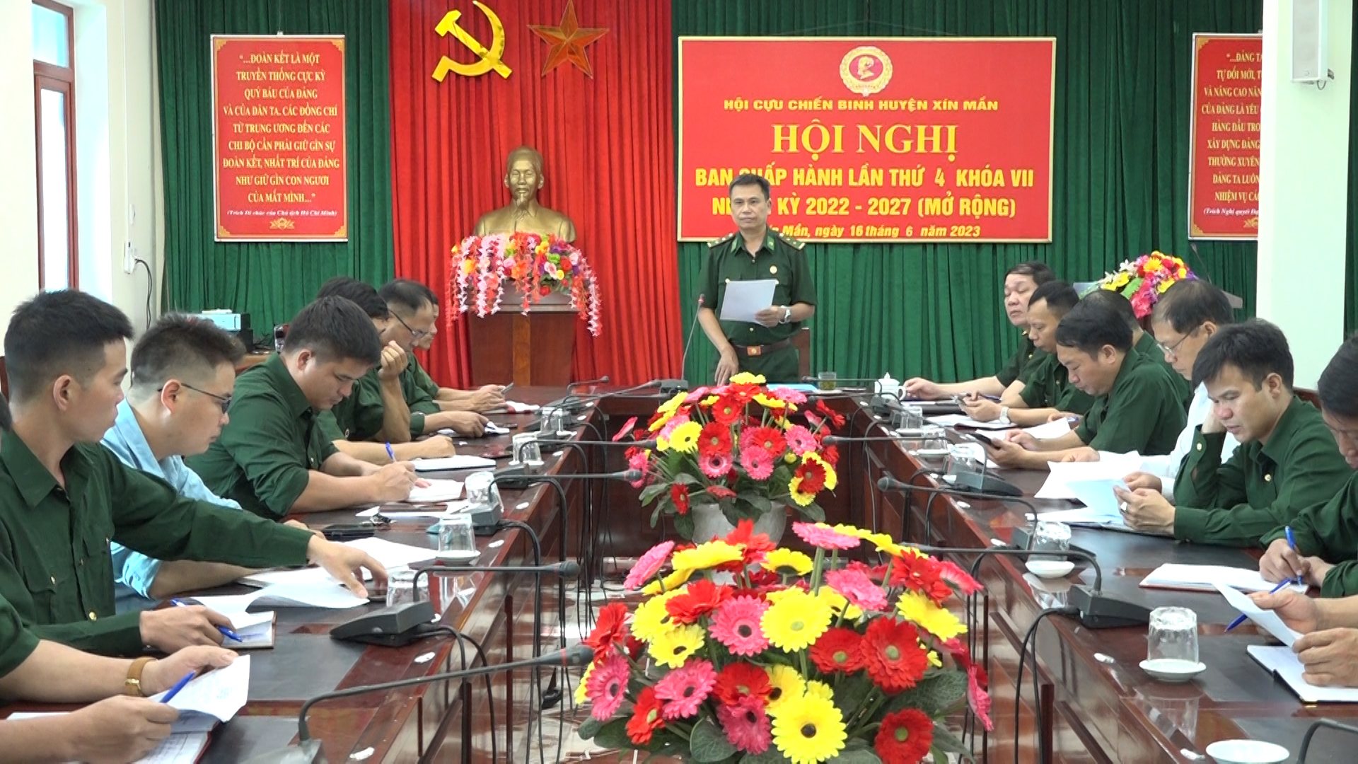 Hội nghị Ban Chấp hành Hội Cựu chiến binh huyện Xín Mần lần thứ 4 khoá VII, nhiệm kỳ 2022-2027